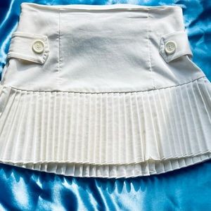 White polyester school girl skirt!